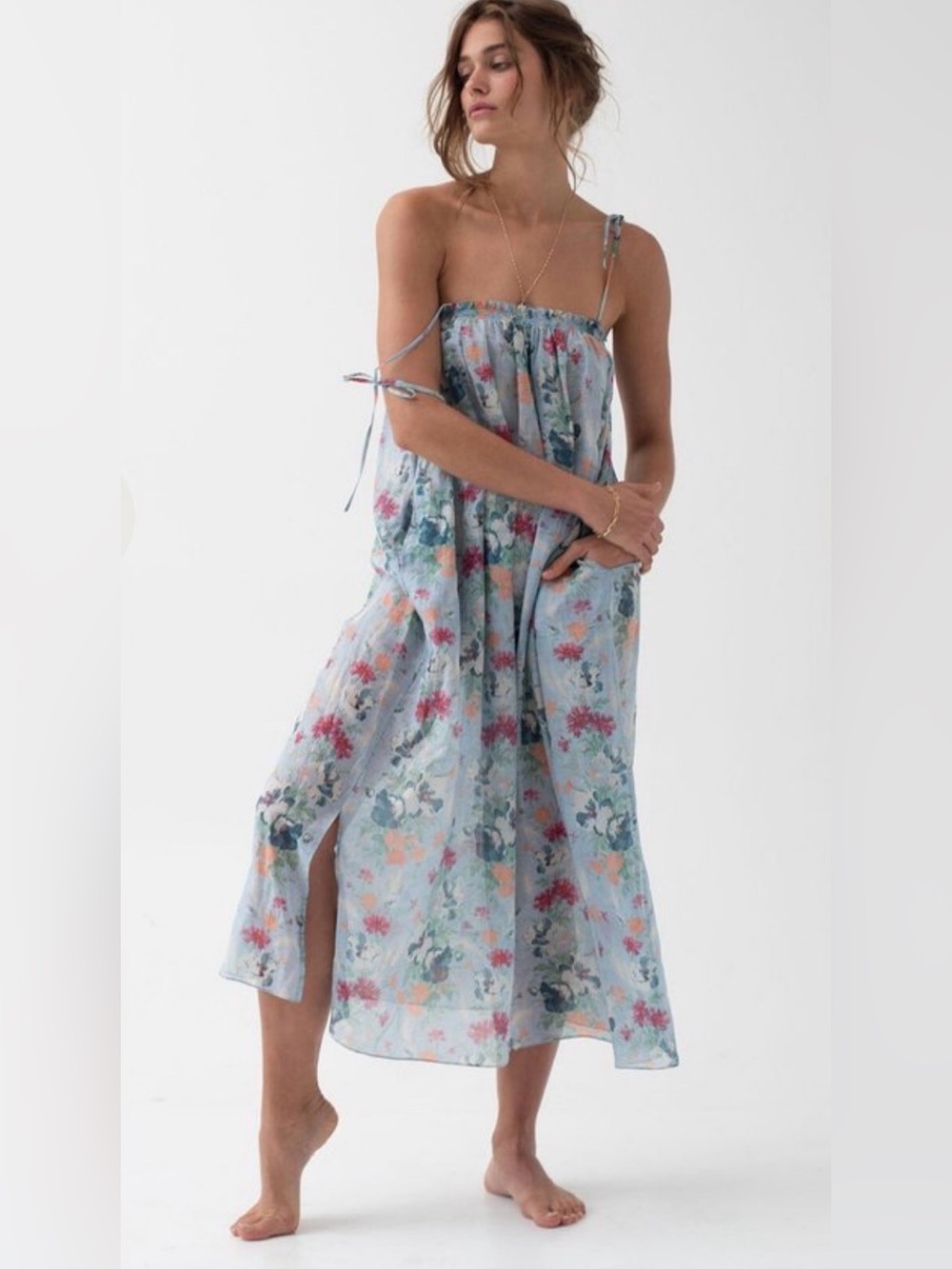Loup Charmant Sky Floral Dress XS